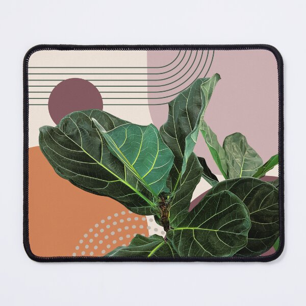 Item preview, Abstract modern botanical art , ficus lyrata designed and sold by Green Plantessa.