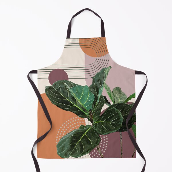 Item preview, Abstract modern botanical art , ficus lyrata designed and sold by Green Plantessa.