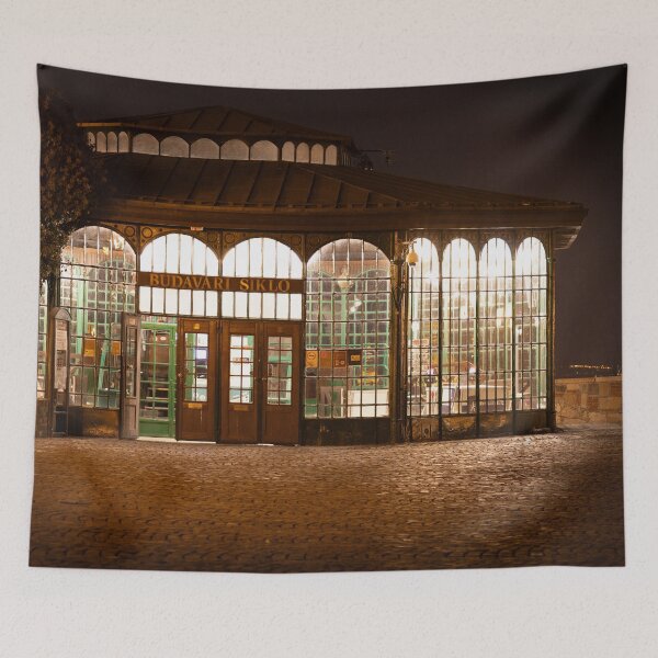 Item preview, budapest funicular station at night   designed and sold by timea.jarmer.photography.