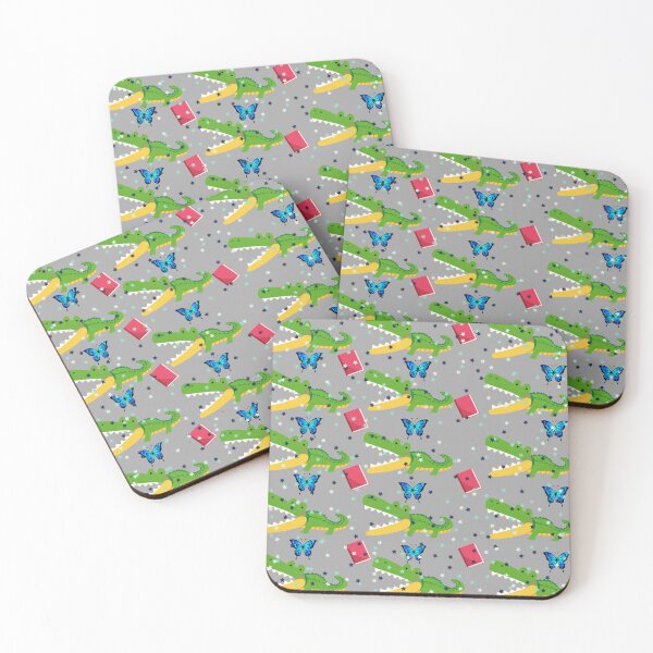 Item preview, Alligators reading to butterflies  designed and sold by dinomonkey.