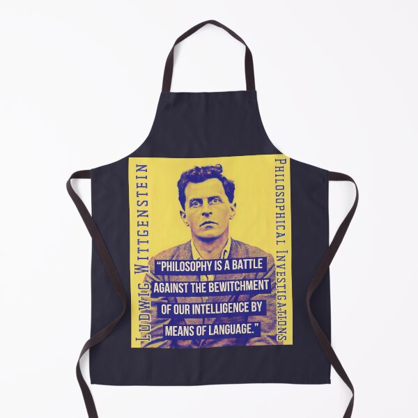 Item preview, Ludwig Wittgenstein quote: Philosophy is a battle against the bewitchment of our intelligence by means of our language. designed and sold by artbleed.
