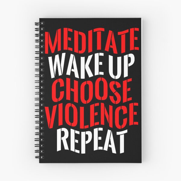 Item preview, Medita, despierta, elige la violencia, repite designed and sold by Flexteeshirt.