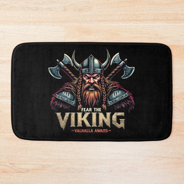 Item preview, Fear The Viking Nordic Warrior Valhalla Awaits designed and sold by Blok45.