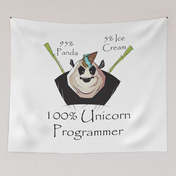 Item preview, 100% Unicorn 95% Panda 5% Ice Cream Programmer designed and sold by ProjectX23.