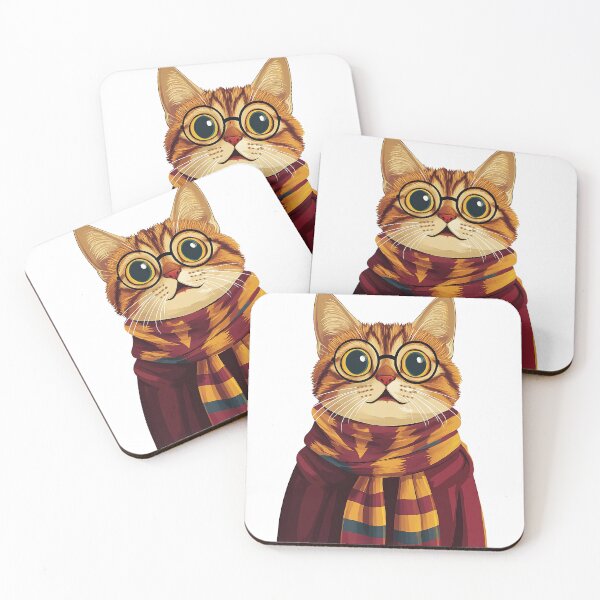 Item preview, Potter Cartoon Wizard Magic Fantasy, magical cat designed and sold by Innamalinka.