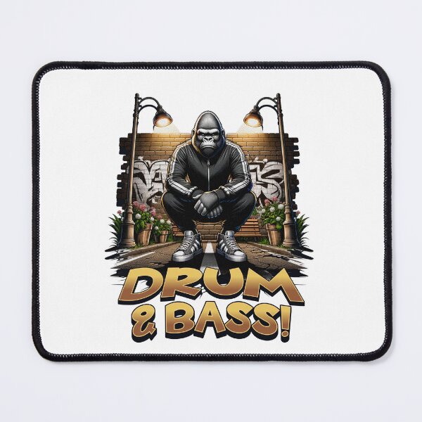 Item preview, DRUM AND BASS  - Tracksuit Ape (dark) designed and sold by Discothreadz.
