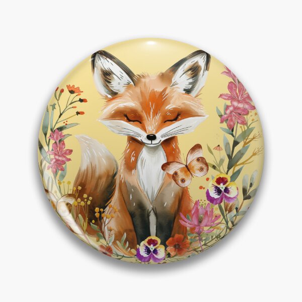 Item preview, The Fox Enjoys A Moment Among The Flowers designed and sold by hurmerinta.