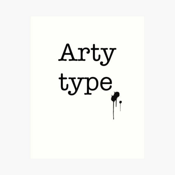 Item preview, Arty type designed and sold by Joyride Art and Design UK.