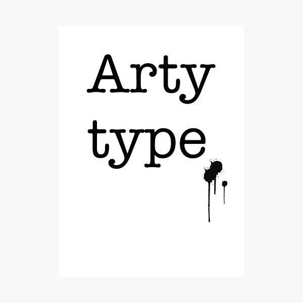 Item preview, Arty type designed and sold by Joyride Art and Design UK.