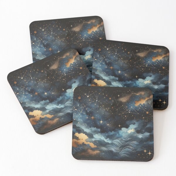 Item preview, Cosmic Tides Under the Stars designed and sold by LyssasMindArt.