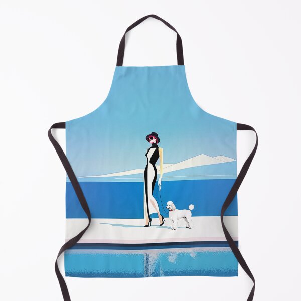 Item preview, Poolside Elegance: A Lady and Her Poodle designed and sold by Sanctum Icons.