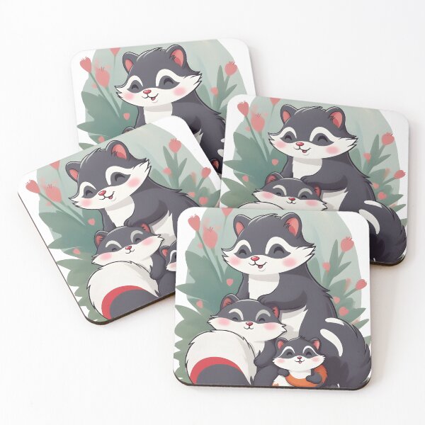 Item preview, skunk family designed and sold by aliraweb.