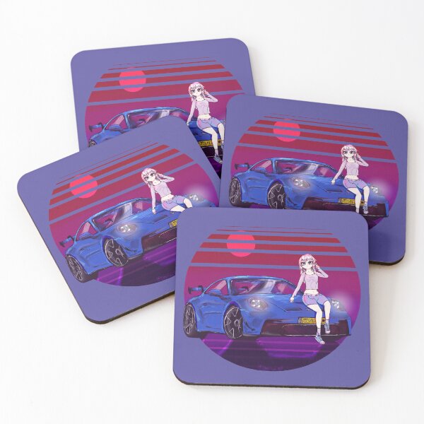 Item preview, Car Anime Girl Sunset designed and sold by DymirART.