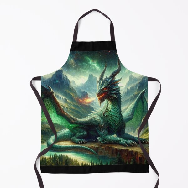 Item preview, Majestic Green Dragon Blowing Fire designed and sold by 2ndSketch.