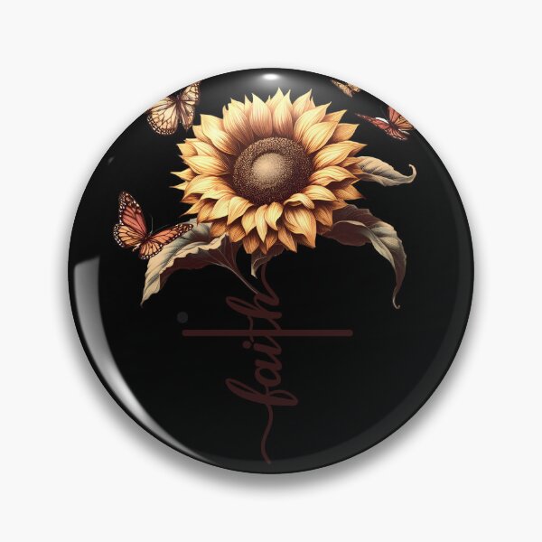 Item preview, Faith Sunflower Butterfly designed and sold by Kimberley King Art  King Art.