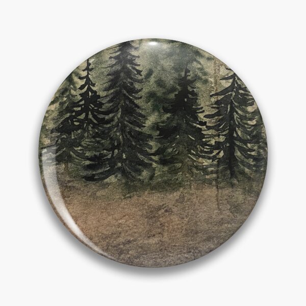 Item preview, Misty Trees and Rocks designed and sold by Lisa Neuman Watercolors.