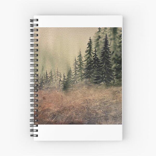 Item preview, Misty Trees and Rocks designed and sold by Lisa Neuman Watercolors.