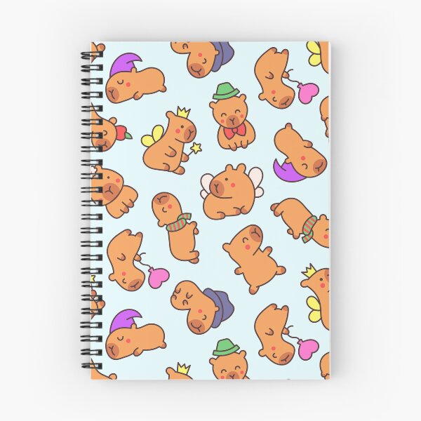 Item preview, Kawaii capybaras all over print seamless pattern designed and sold by Jessie’s Art Shop.