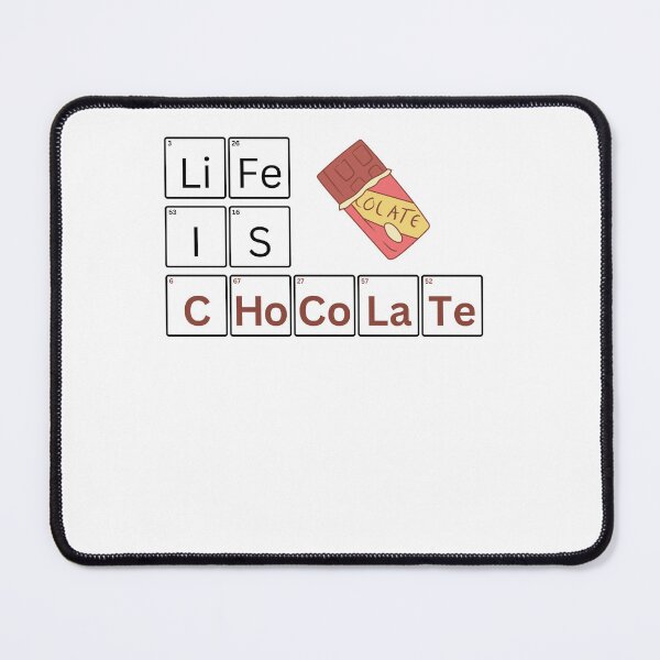 Item preview, chemical elements T-shirt - Life is chocolate designed and sold by hi_my_friends.