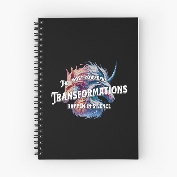 Item preview, The most powerful transformations happen in silence - funny saying designed and sold by Pflugart.