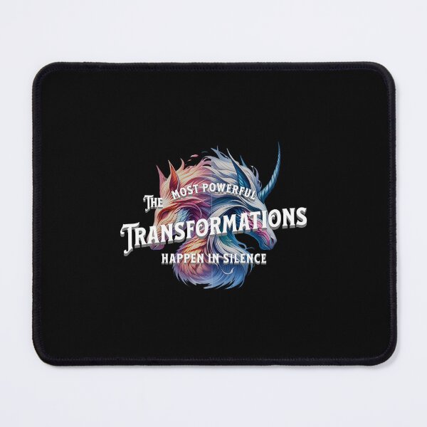 Item preview, The most powerful transformations happen in silence - funny saying designed and sold by Pflugart.