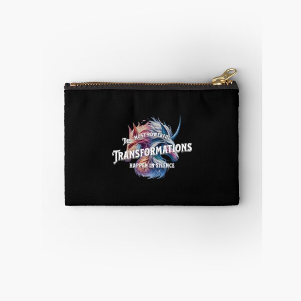Item preview, The most powerful transformations happen in silence - funny saying designed and sold by Pflugart.