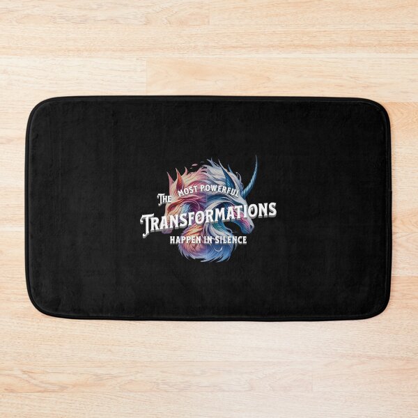 Item preview, The most powerful transformations happen in silence - funny saying designed and sold by Pflugart.