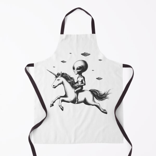 Item preview, Alien Riding Unicorn designed and sold by Kimberley King Art King Art.