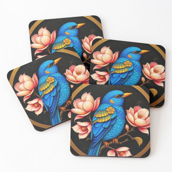 Item preview, Beautiful blue bird with magnolias designed and sold by MarilynBaldey7.