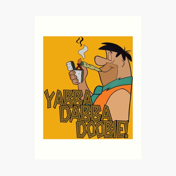 Fred Flintstoned Art Print