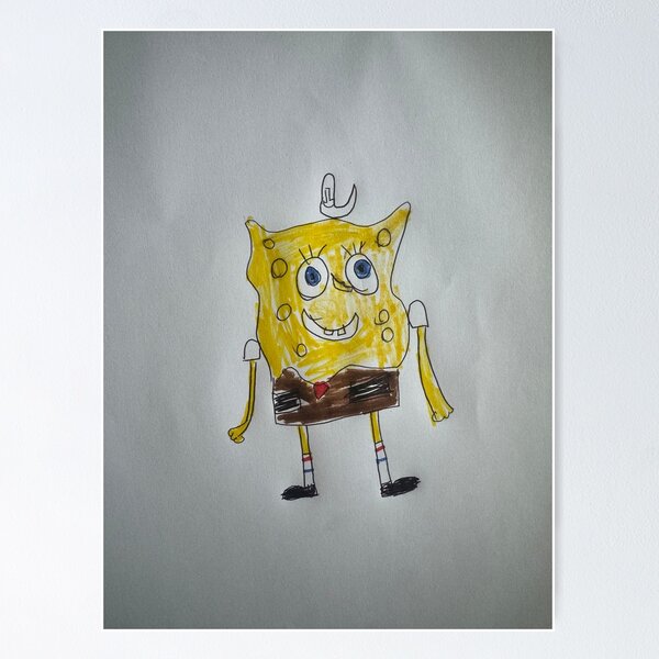 Vista previa del artículo con la obra «Bob Esponja Vaquero», diseñado y vendido por montiannastore.