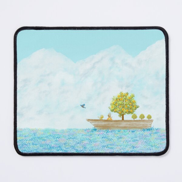 Item preview, Tres amigos en una aventura y un barco de árboles frutales designed and sold by greenPQBstudio.
