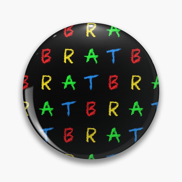 Item preview, Brat (Black Seamless Rainbow Pattern) designed and sold by IKDG.