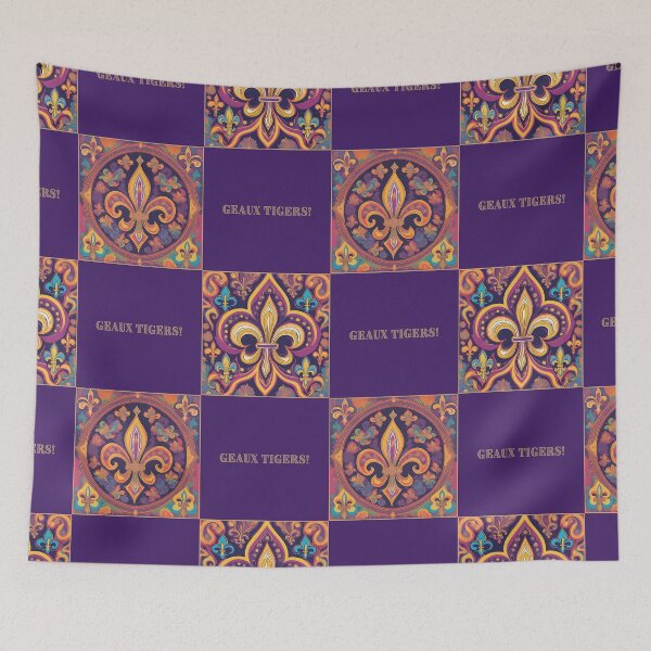 Item preview, Groovy Psychedelic Fleur de lis designed and sold by elizabethdancer.