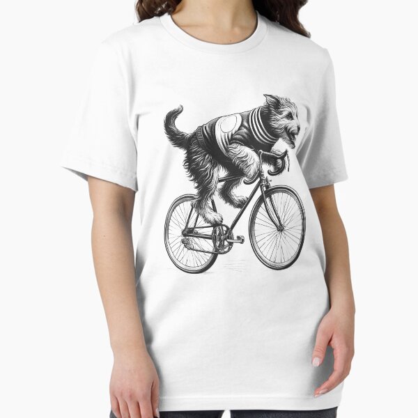 Item preview, Australian Terrier Riding Bike designed and sold by Kimberley King Art  King Art.