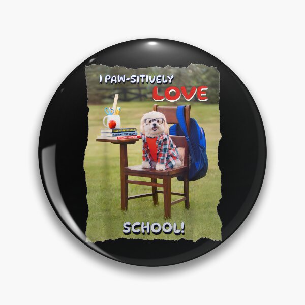 Item preview, I Love School Cute Dog designed and sold by Alluka Brand.