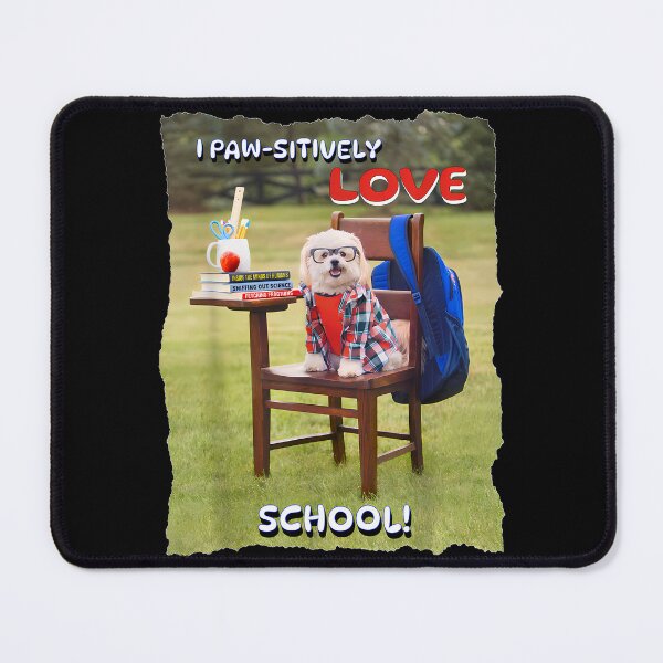 Item preview, I Love School Cute Dog designed and sold by Alluka Brand.