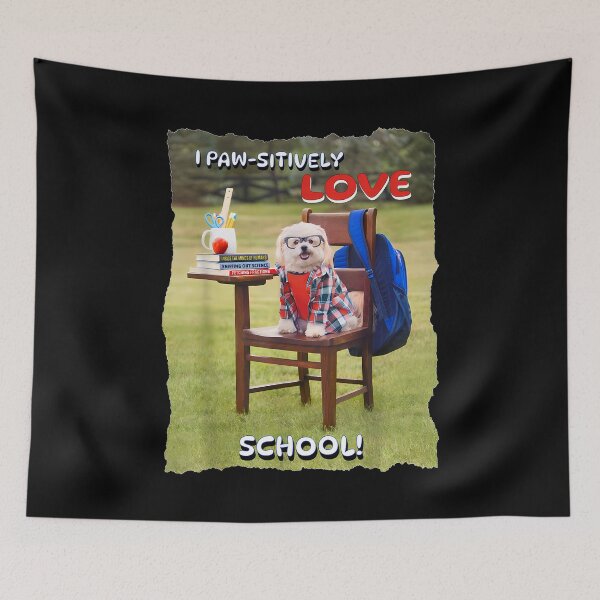 Item preview, I Love School Cute Dog designed and sold by Alluka Brand.
