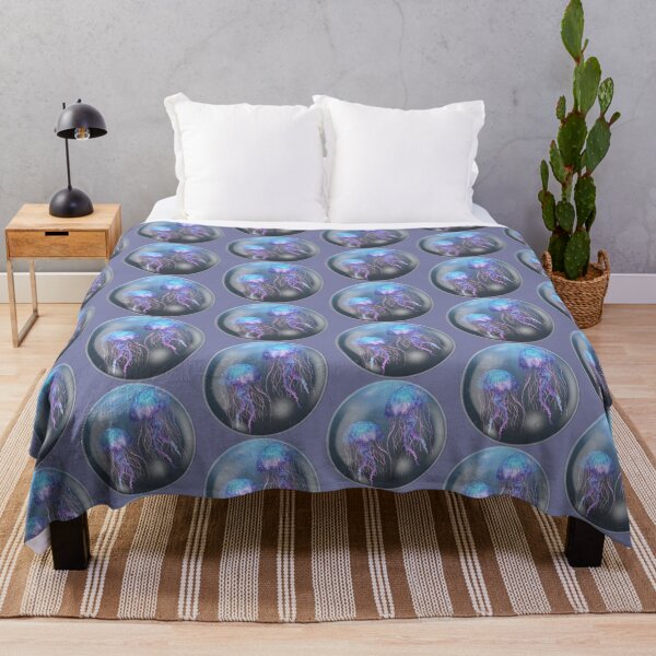 Vista previa del artículo con la obra «Medusas en una burbuja», diseñado y vendido por NeriBee Designs.
