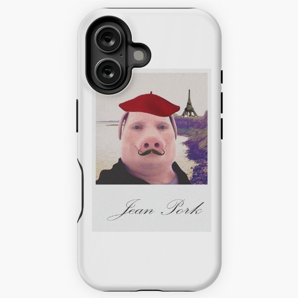 Vista previa del artículo con la obra «Jean Pork (meme del francés John Pork)», diseñado y vendido por wawawover.