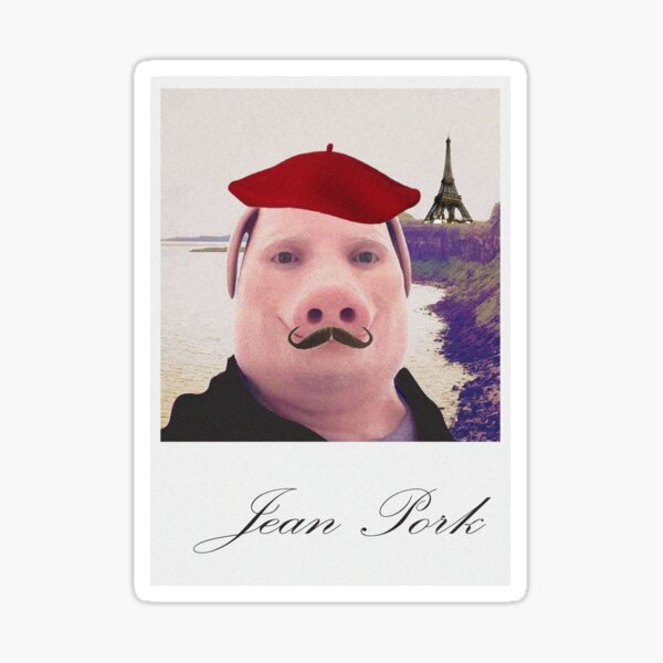 Item preview, Jean Pork (French John Pork meme) designed and sold by wawawover.