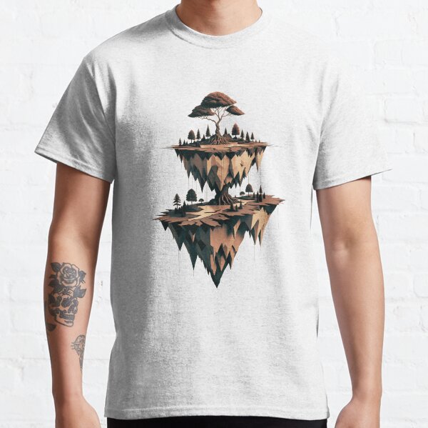 Item preview, Floating Island Sketch – A Minimalist Nature Illustration designed and sold by TrendFlux.