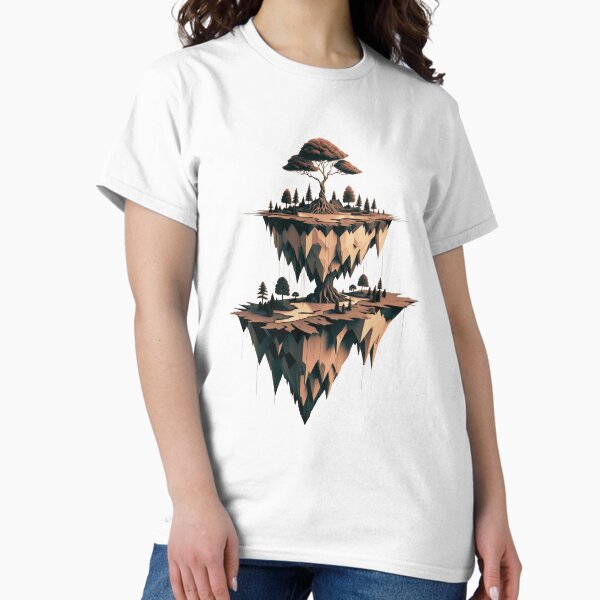 Item preview, Floating Island Sketch – A Minimalist Nature Illustration designed and sold by TrendFlux.