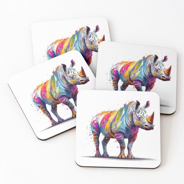 Item preview, Rhino | Wild Animal | Animal | Zoo | Wildlife | Lifestyle | Bold Colors  designed and sold by mwinter2205.