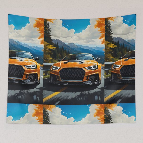 Item preview, Sports Sedan Conquering Mountain Pass designed and sold by RevUpDesign.