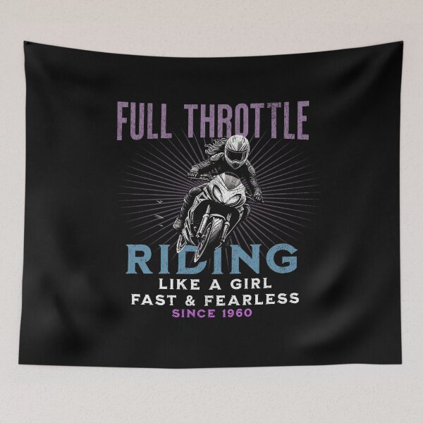 Item preview, Full Throttle - Riding Like a Girl Since 1960 designed and sold by LegendaryDesigns.