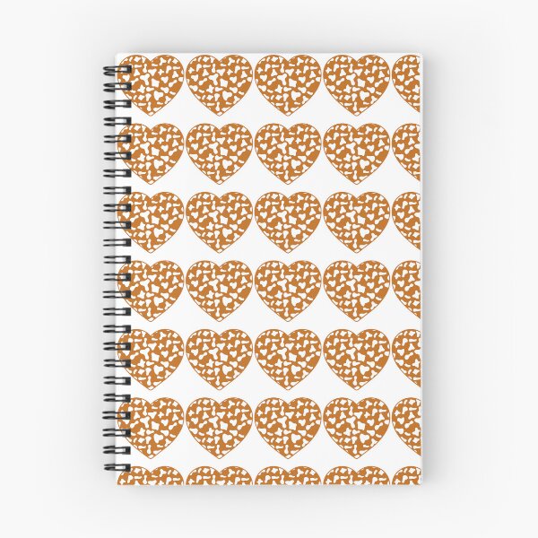 Item preview, Regular Grid Small White Cow Patches on Caramel Cowhide | Continues Caramel Cow Heart designed and sold by PatternPen.