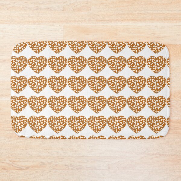 Item preview, Regular Grid Small White Cow Patches on Caramel Cowhide | Continues Caramel Cow Heart designed and sold by PatternPen.