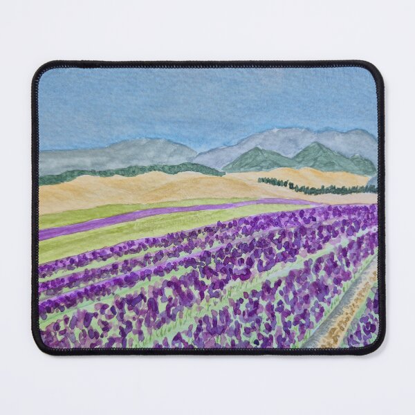 Vista previa del artículo con la obra «Granja de lavanda alpina, Nueva Zelanda», diseñado y vendido por ArtbyRebeccaJoy.