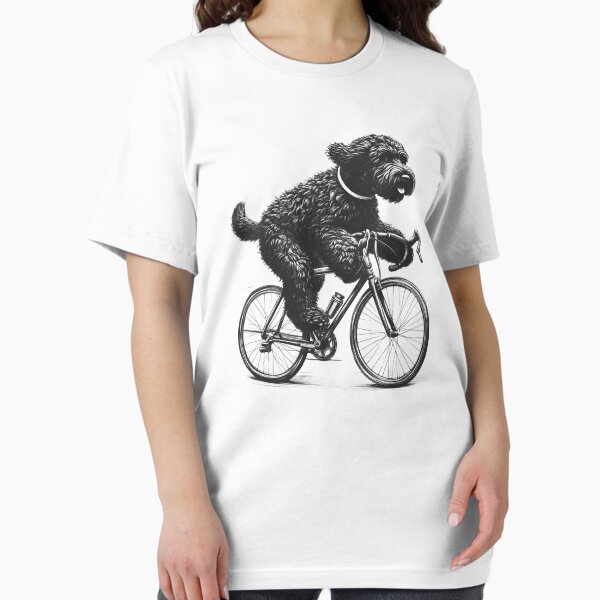 Item preview, Black Russian Terrier Riding Bike designed and sold by Kimberley King Art  King Art.